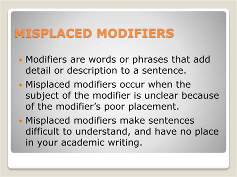Image result for Misplaced Modifiers Expes