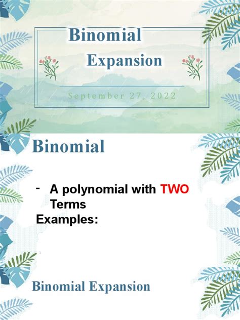 Image result for Binomial Expansion with Two Variables
