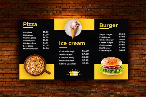 Digital Menu Board Design :: Behance