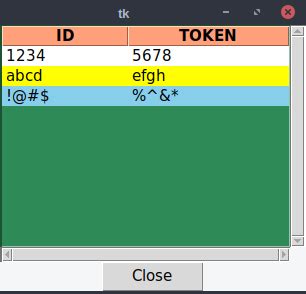 Tcl/Tk TreeView に対する画像結果