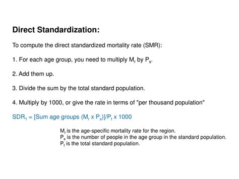 Direct Standardization Formula కోసం చిత్ర ఫలితం