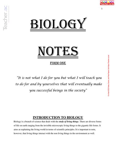 Learning Biology Notes Form 1 に対する画像結果