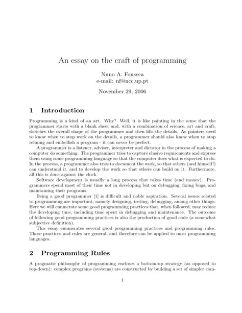 Image result for Essay Programming Language
