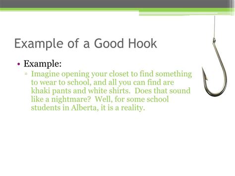 Image result for A Good Hook Example