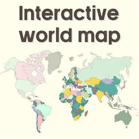 Interactive World Map Vector に対する画像結果