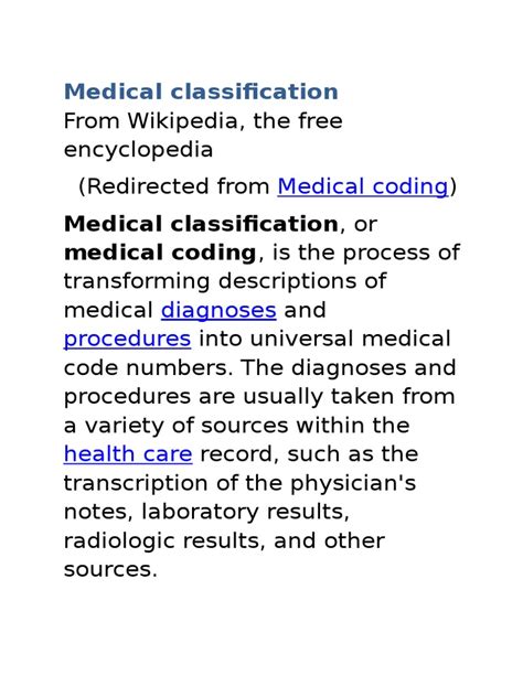 Image result for Medical Code Example