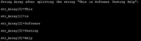 Toradh íomhá ar Creating a String Array Java