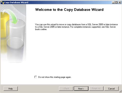 SQL Server Management Studio Copy Database に対する画像結果