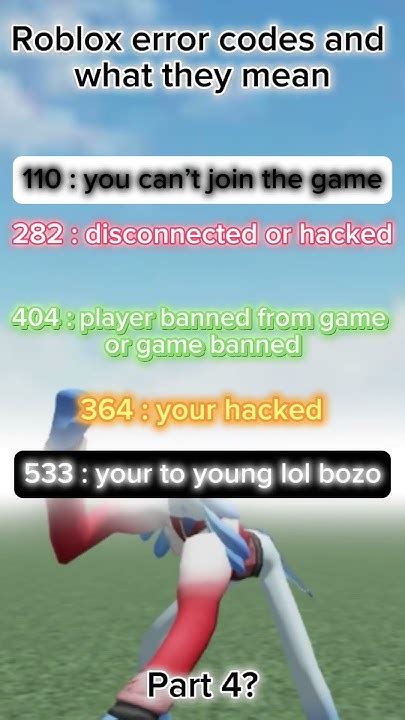 Roblox Error Codes Meaning に対する画像結果
