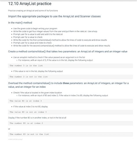 Image result for Exam of ArrayList