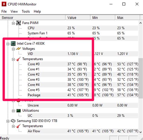 CPU Temp App に対する画像結果