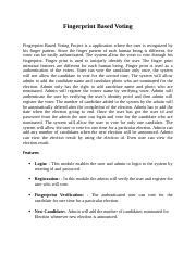 Toradh íomhá ar Fingerprint-Based Voting System Tools