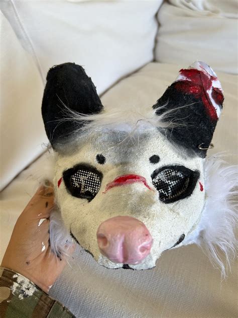 Toradh íomhá ar Possum Mask Printable