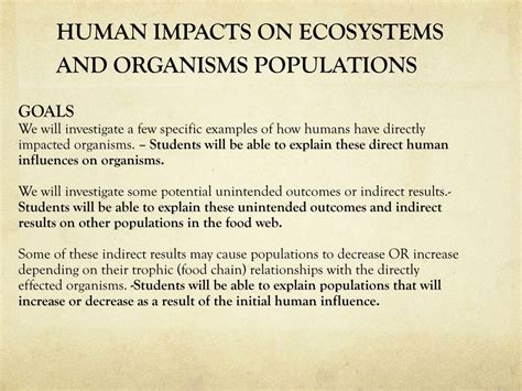 Image result for Human Impact On Organisms