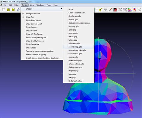 Image result for MeshLab Normal Map