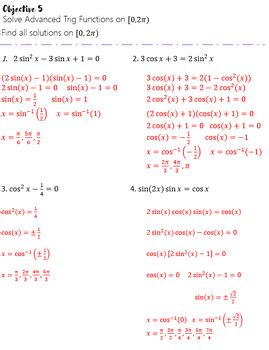Toradh íomhá ar Multiple-Step Trig Problems