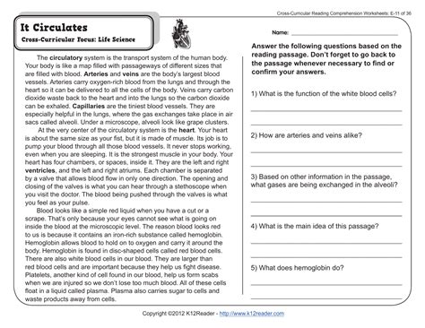 Image result for Grade 5 Reading Comprehension Worksheets