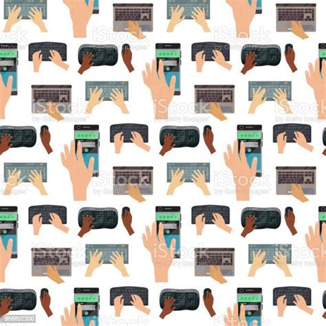 Toradh íomhá ar Keyboard Hand Pattern