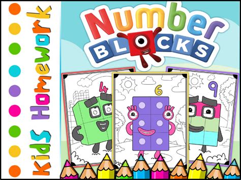 Image result for Number Blocks Coloring