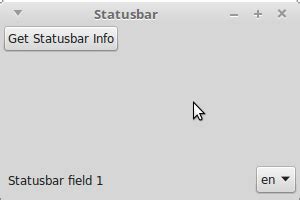 Toradh íomhá ar wxPython Status Bar