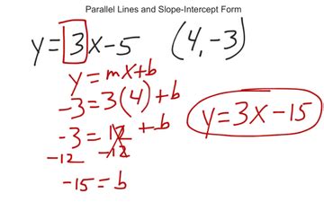 Parallel Lines Slope-Intercept Form に対する画像結果