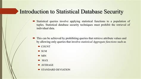 Toradh íomhá ar Statistical Database Security Topics for PPT