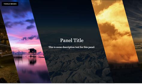 Panel Gallery Design CSS に対する画像結果