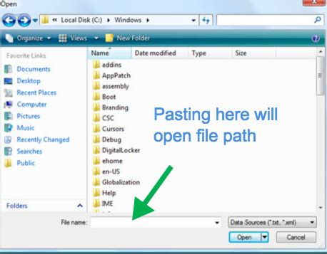 Image result for How to Paste a File Path