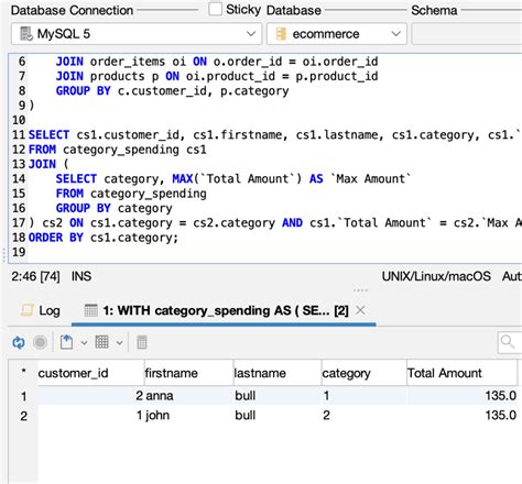 SQL Subquery Join に対する画像結果