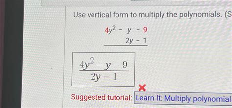 Image result for How to Multiply Polynomials Vertically