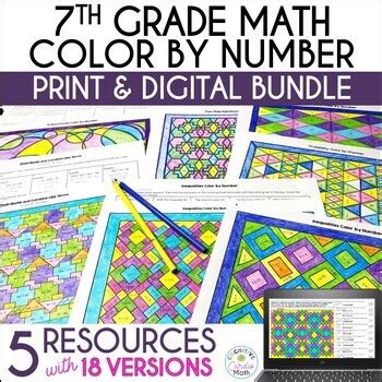 Math Coloring Sheets 7th Grade に対する画像結果