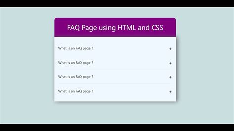 Image result for FAQ Design CSS