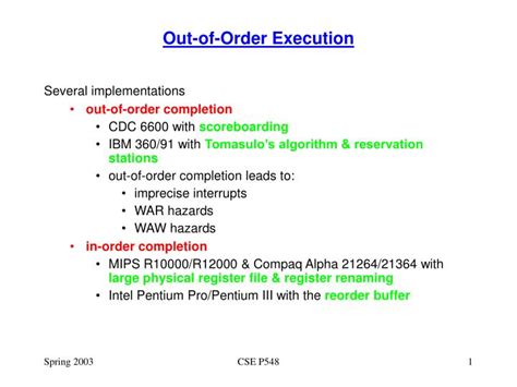 Image result for Out of Order Execution Diagram
