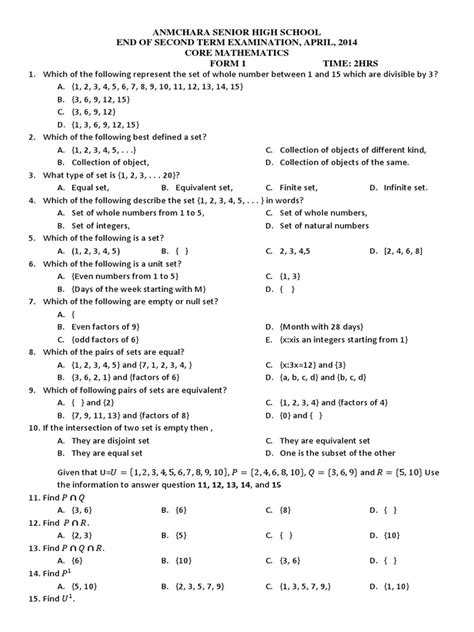 Mathematics Formulas Form 1 に対する画像結果