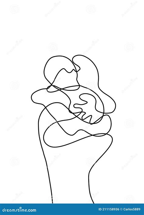 Image result for Continuous Line Drawing Cuddles