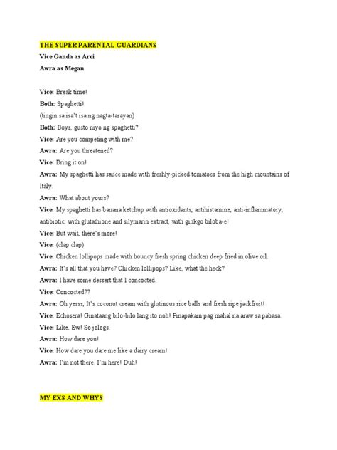 Example of a Drama Script に対する画像結果