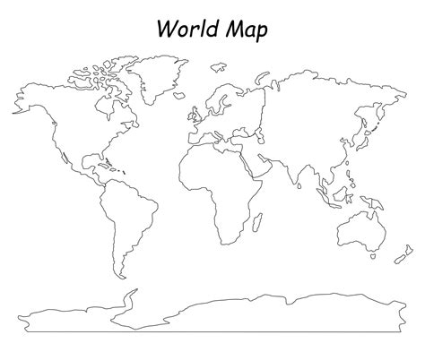 Afbeeldingsresultaten voor Basic Map of World