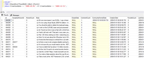 Toradh íomhá ar Between SQL