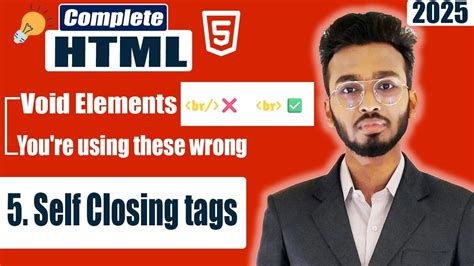 Image result for Self Closing Tags in HTML
