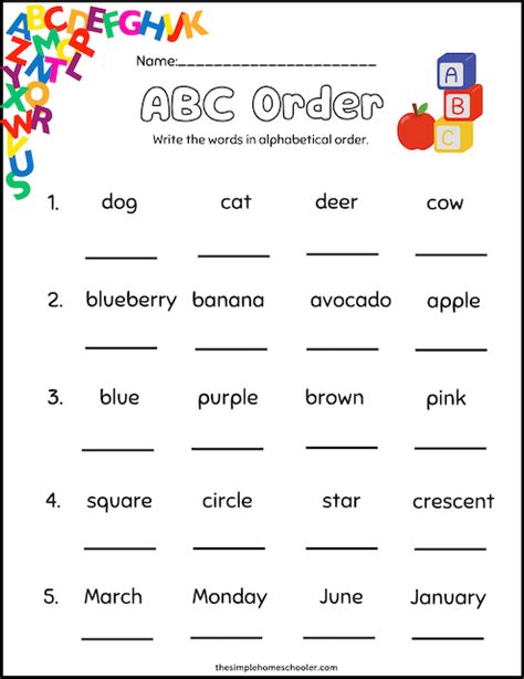 Afbeeldingsresultaten voor Learn ABC Order