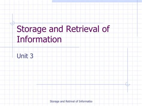 Image result for Information Storage and Retrieval System