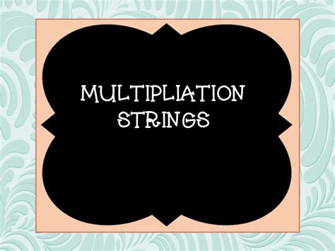 Multipilcation Tablets with String に対する画像結果