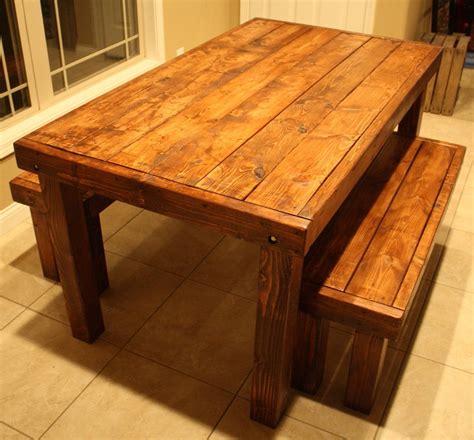 Image result for Kitchen Table Square Rustic with Benches