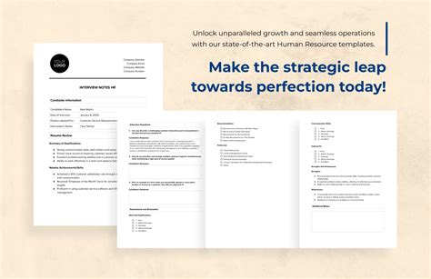 Interview Notes Word Doc に対する画像結果