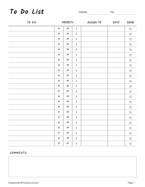 Image result for Weekly Task Chart Template