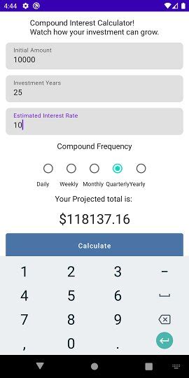 Toradh íomhá ar Compound Interest Calculator Extention Activity