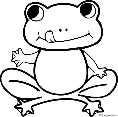 Image result for Spring Frog Coloring Page