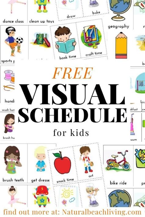 Toradh íomhá ar Free Printable Visual Timetable