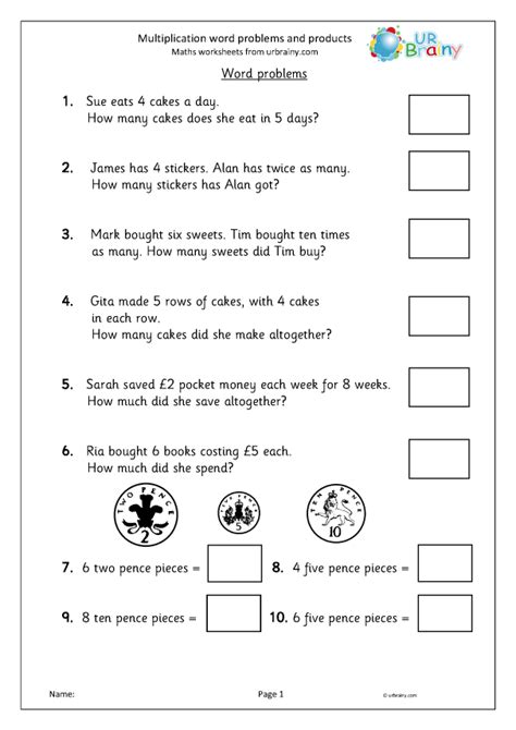 Image result for Multiplication Word Problems