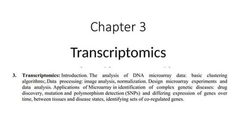 Toradh íomhá ar Transcriptomics DNA Microarray